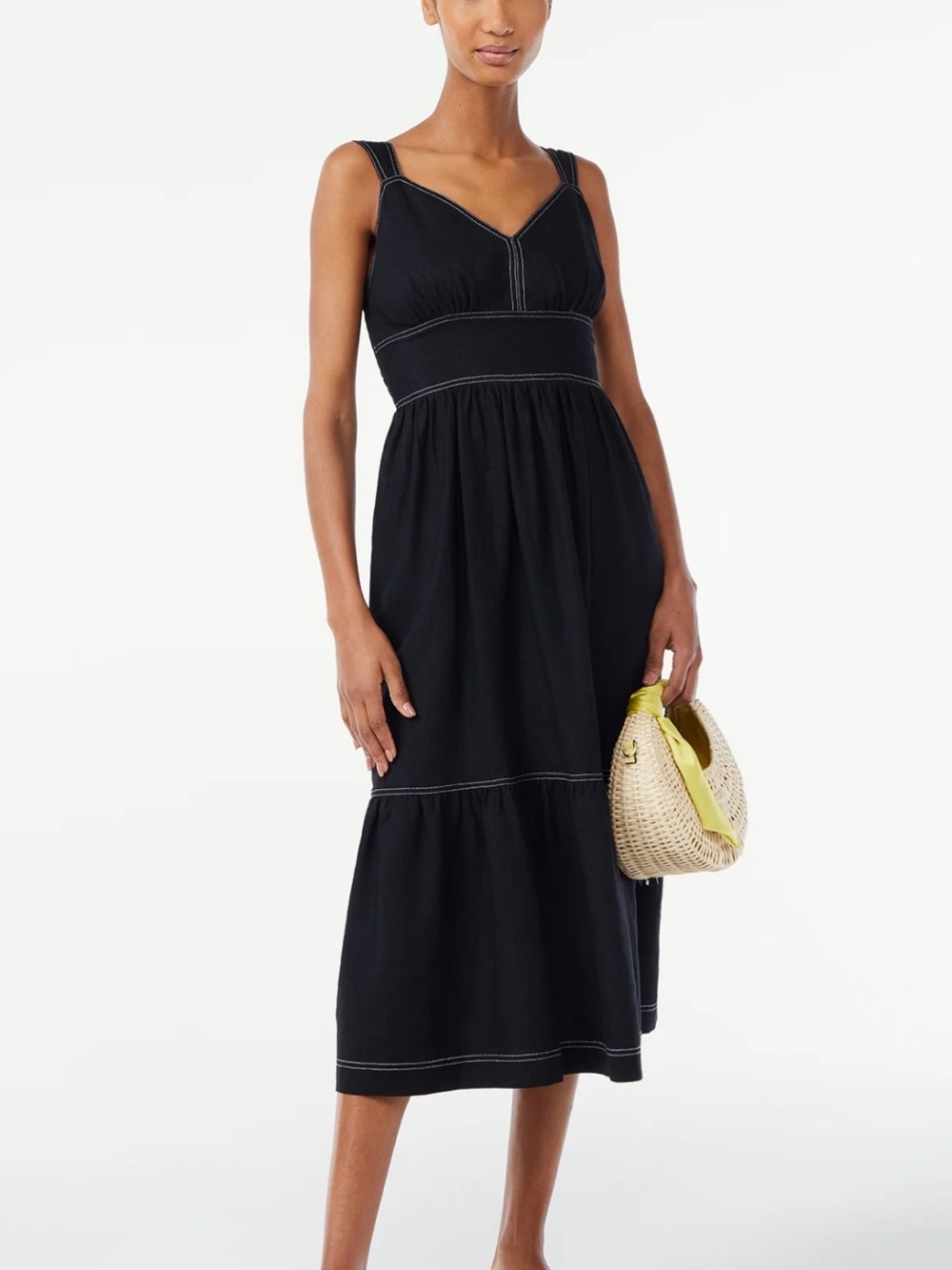 SCOOP Linen Midi Dress - size large